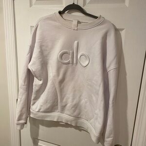 ALO stitched hoodie crew neck